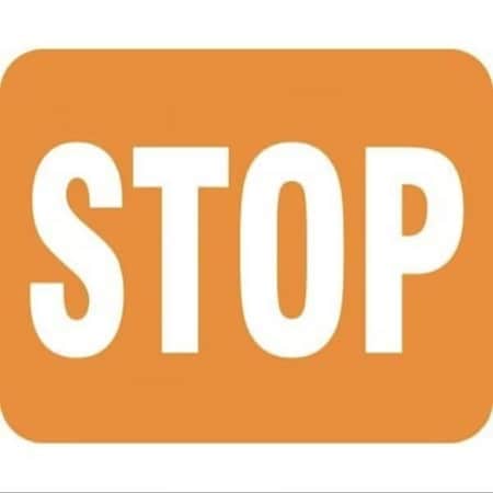 Accuform RAILROAD CLAMP SIGN STOP 12 X 15 FRR392OR FRR392OR